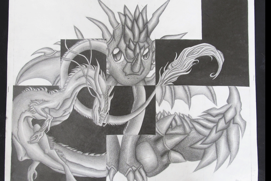 Dragon+Weave+--pencil+