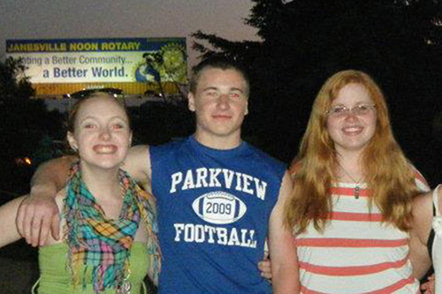 The Gerber siblings from left to right: Dayle (Sophomore), Derek (Freshman) and Paige (Junior).