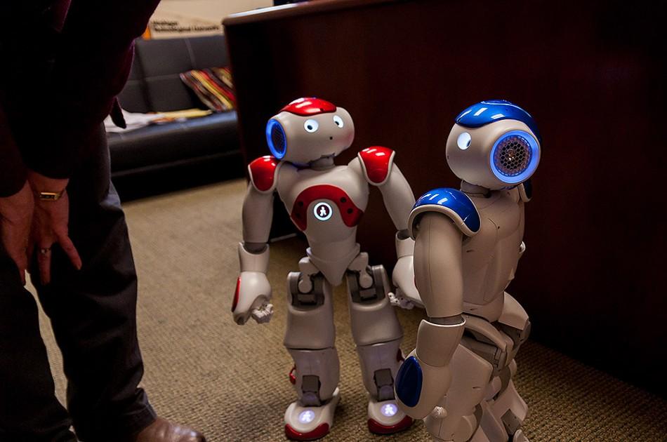 Robots, Chaz and Ada, will soon roam the halls of Chase