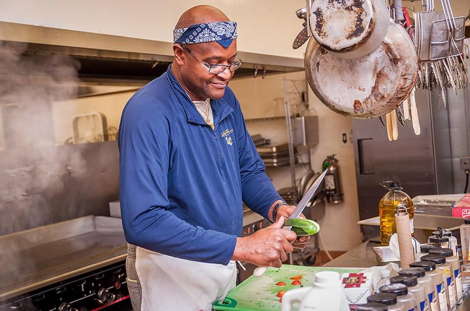 For eight-and-a-half years, Jessie Falls has been singing in LC’s kitchen.