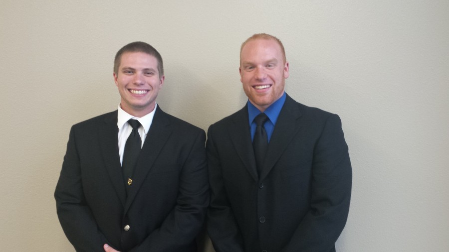 After coincidentally signing up at the same time, Joseph Van Oss, senior criminal justice major, and Cody Manders, 2015 Lakeland alum, bonded during their training at police academy, which took place at Fox Valley Technical College. 