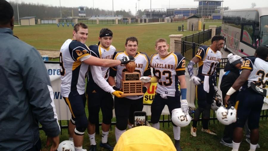 Photo Gallery: The Cheese Bowl trophy stays with Lakeland College