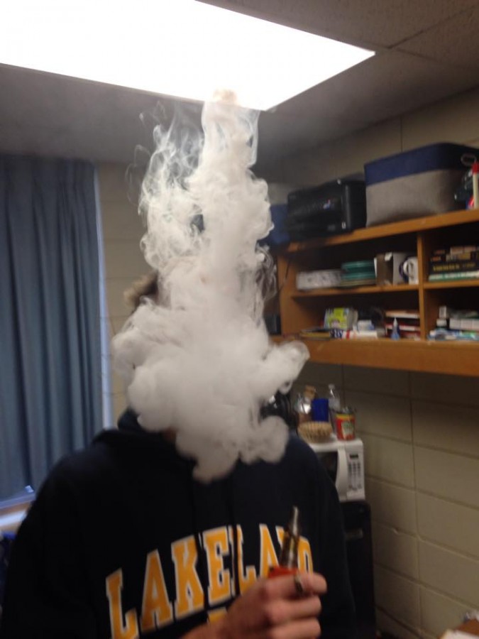Anonymous student uses vape inside their dorm.