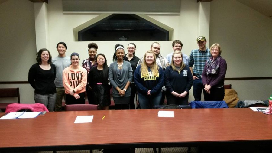 The members of the Foundation Board are eager to help students and various organizations with funding. Front row: Whitney Diedrich(success coach), Brooke Corrigan (Jr, biology), Lucy Anschutz (Fr, undecided), Martesia Neal (So, exercise science), Michele Marquardt (Sr, Math and computer science), Megan Hartke (Sr, Math and accounting), Linda Bosman (staff). Back row: Sho Sean Fujino (Sr, International Business), me, Jessica Luecke (Sr, Accounting and Spanish minor), Rainger Rossway (Jr, Computer Science), Brent Singh Sharkey (Fr, Computer Science), Frederick Meyer (Fr, Criminal Justice). Not shown, Bill Weidner (staff).