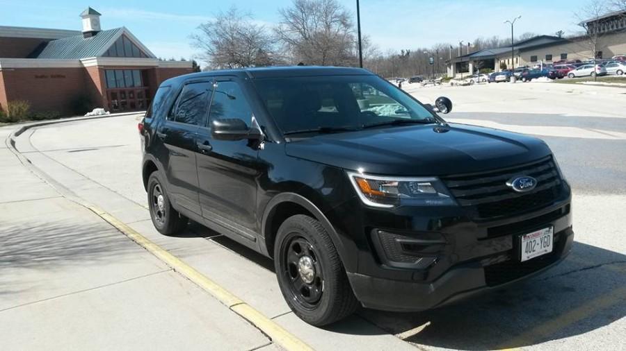 Security vehicle awaits college name change