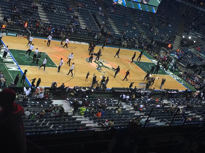 Students attend free Bucks game