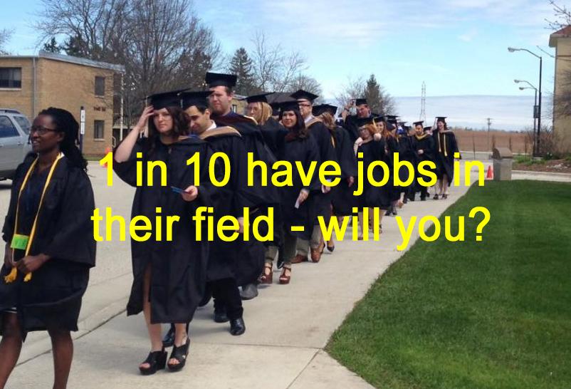 Graduates working in their field: a slim reality
