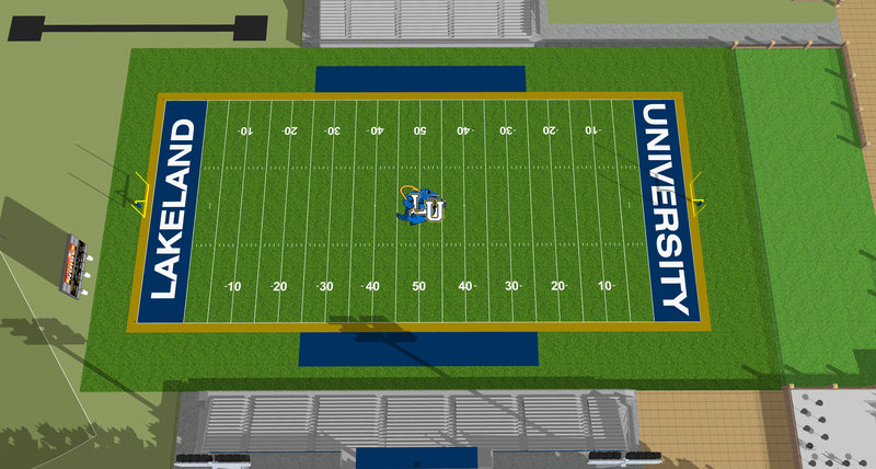 A rendering of the planned field.