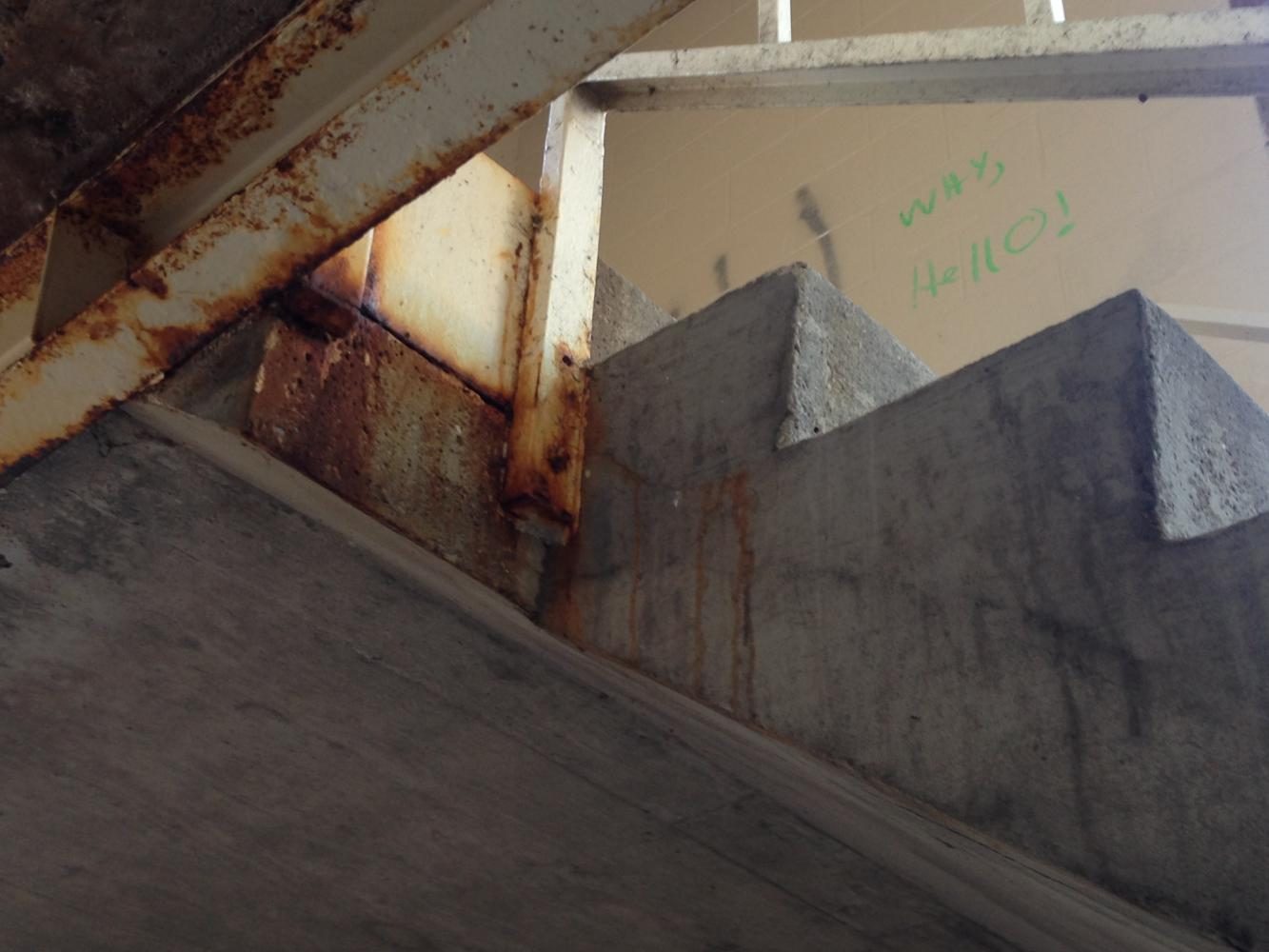 The second floor of Friedli is home to some innocent-sounding graffiti.