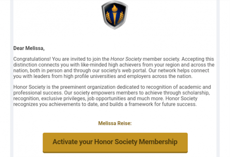 Honor Society promotion hits Lakeland emails
