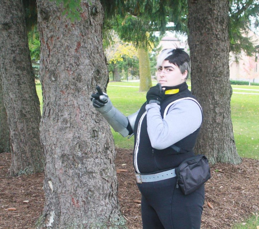 Freshman Vrba fearlessly cosplays on campus