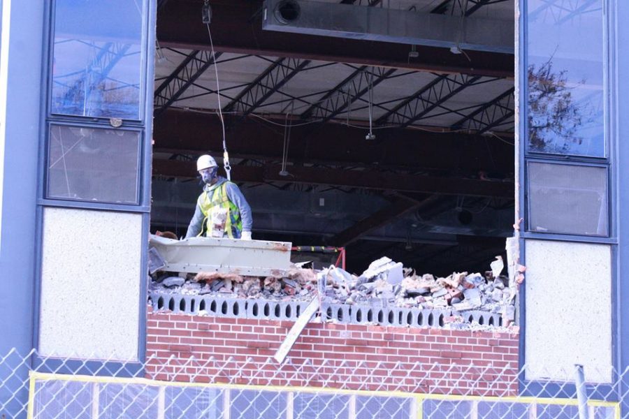Gallery: Campus center walls come down