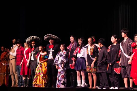 Lakeland students celebrating their cultural differences during International Night.