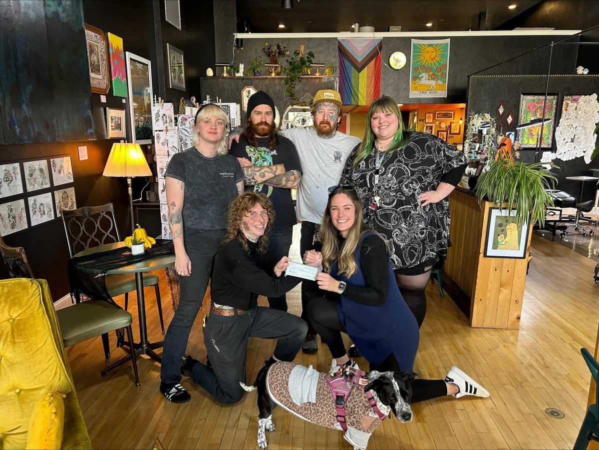 The Artist's at Chicory Root Tattoo Studio that spent their Saturday, only for tips!